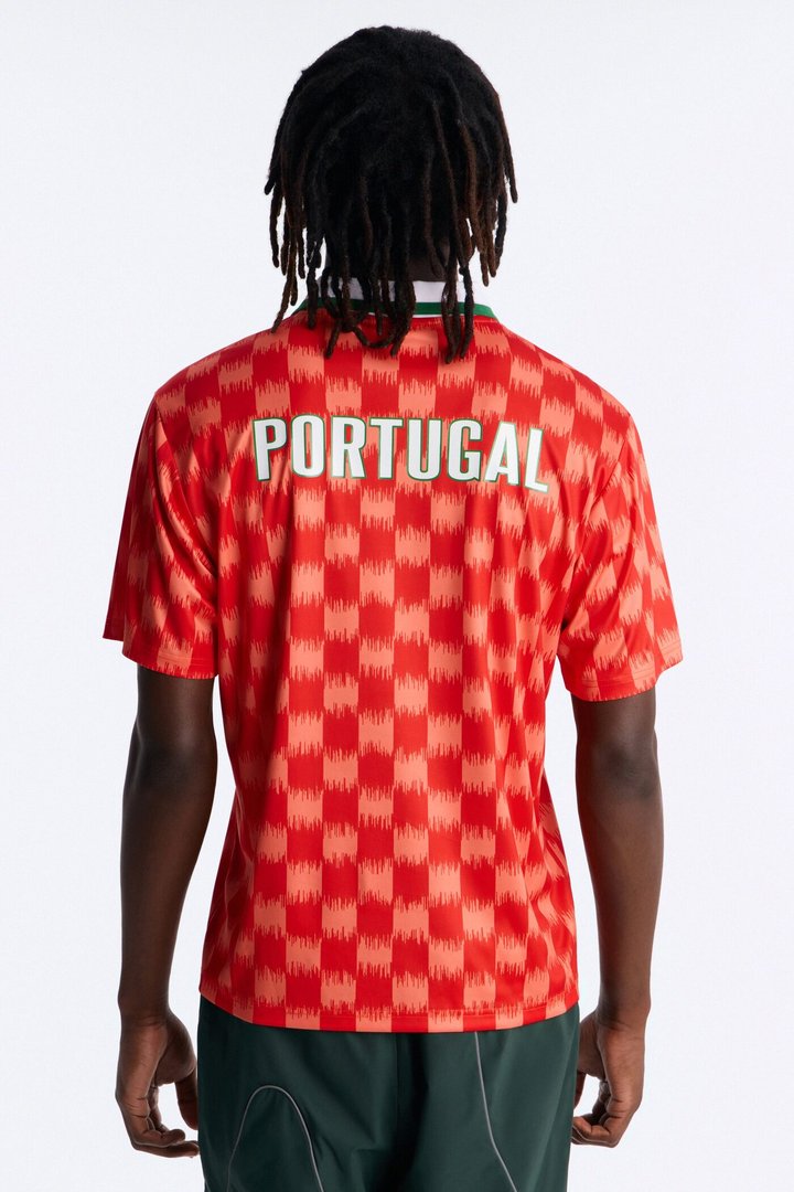 Umbro Portugal Collar Soccer Jersey - Red