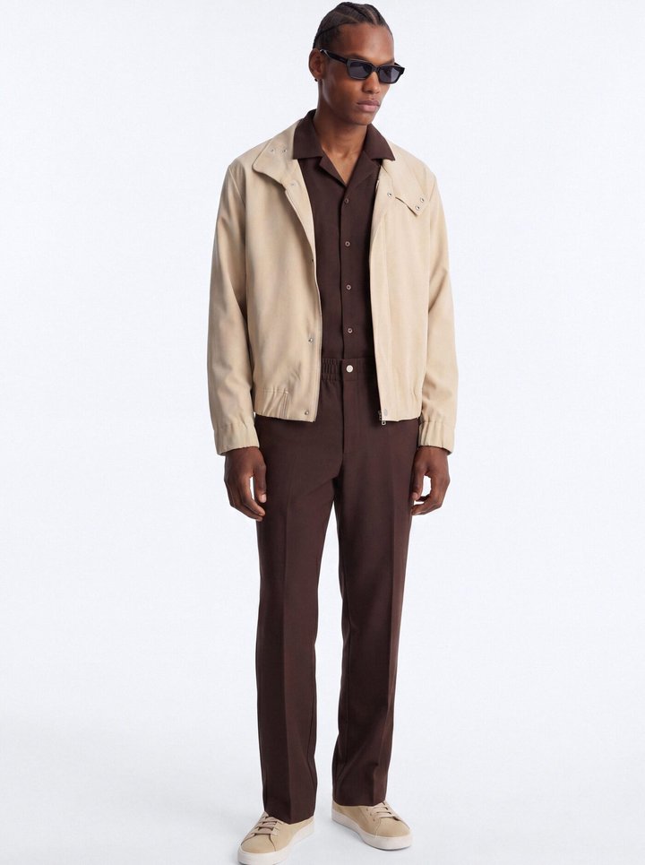 Modern Essential Straight Trouser - Chocolate