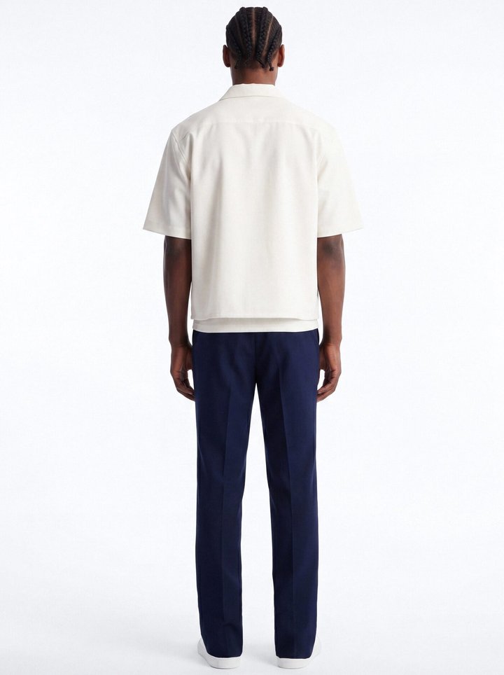 Modern Essential Straight Trouser - Navy