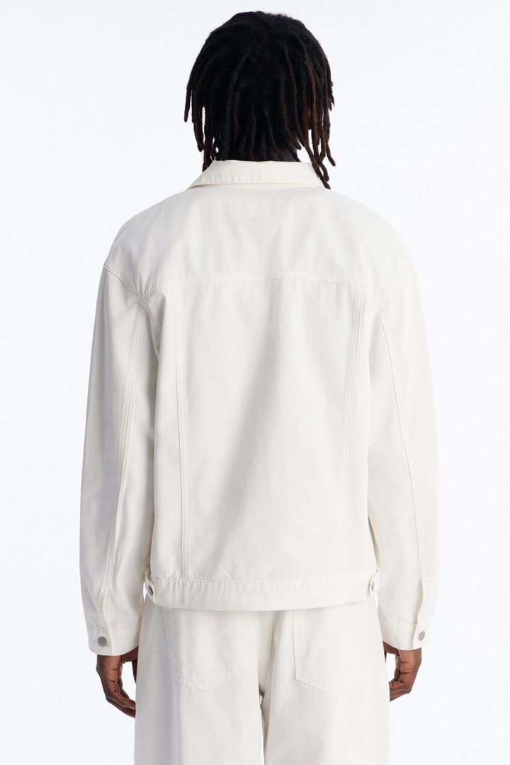 Coast Oversized Trucker Denim Jacket - Off White