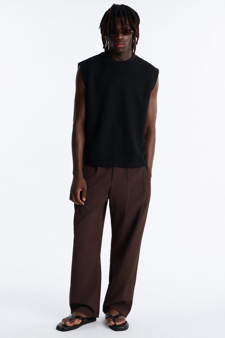 Relaxed Seabreeze By Starlight Sleeveless Tee - Black