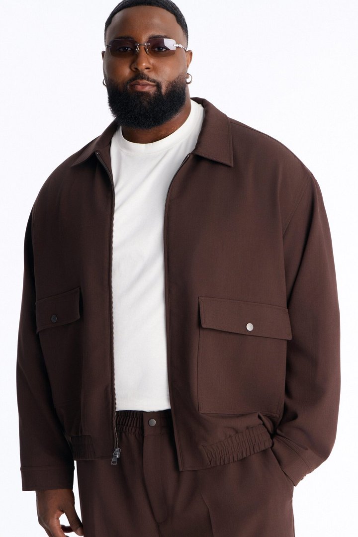 Modern Essential Jacket - Chocolate
