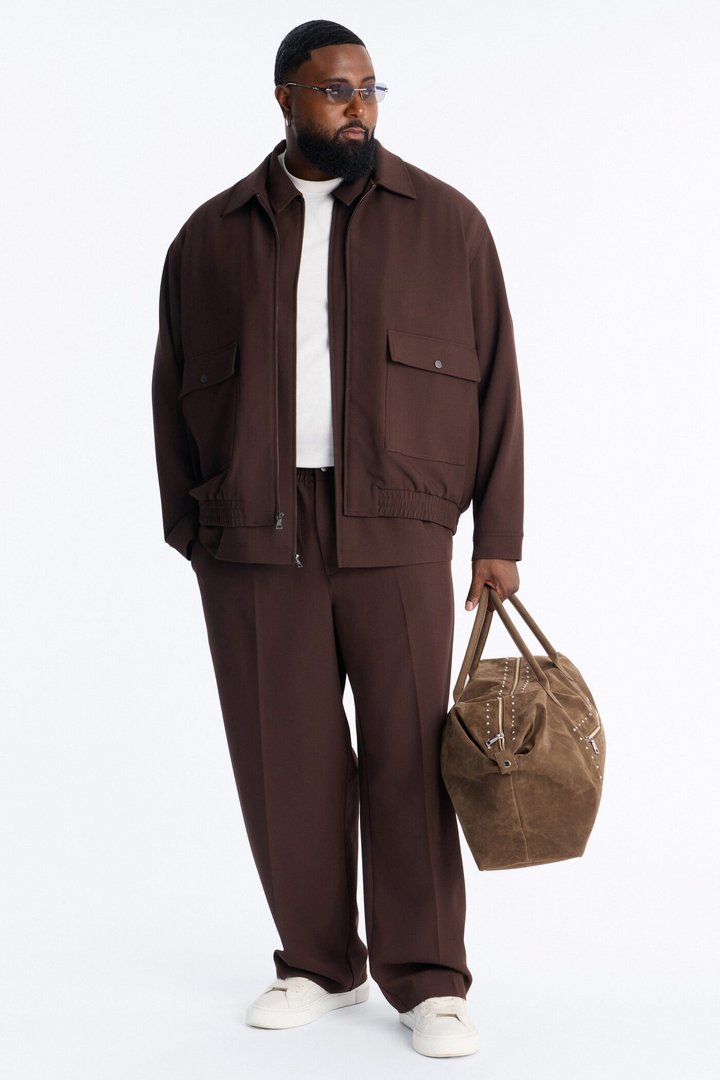 Modern Essential Relaxed Trouser - Chocolate