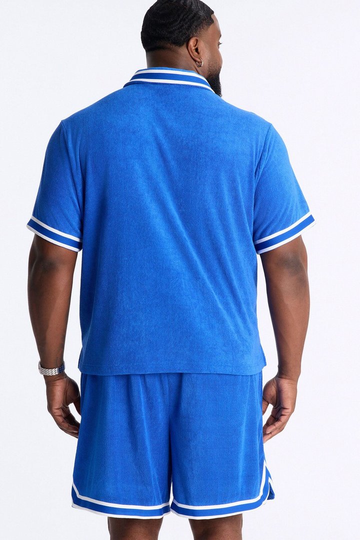 Classic Terry Cloth Polo - Blue
