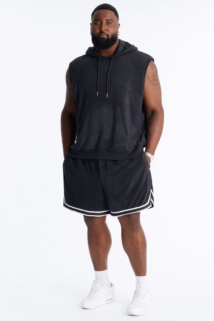 Classic Terry Cloth Short - Black