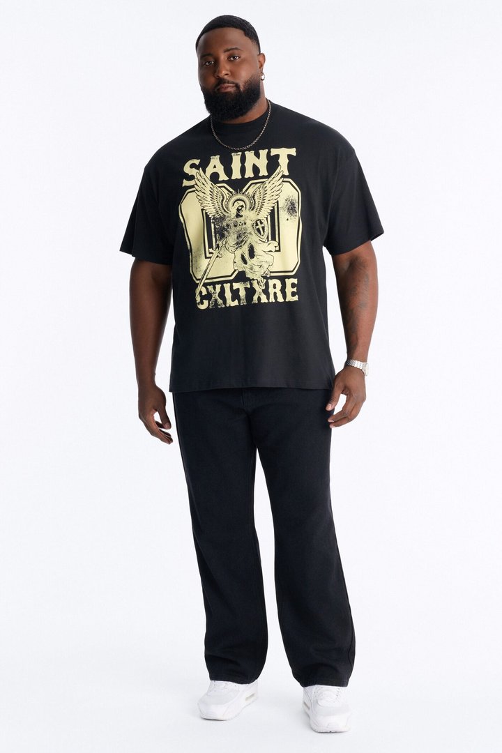 Saint Cxltxre 00 Oversized Short Sleeve Tee - Black