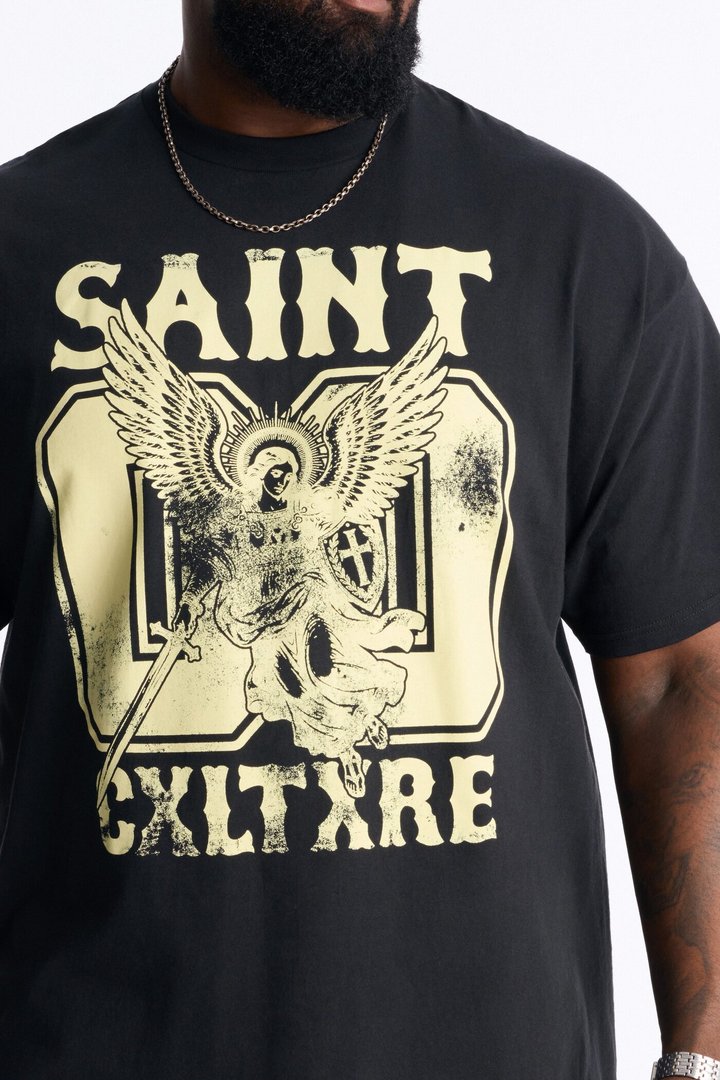 Saint Cxltxre 00 Oversized Short Sleeve Tee - Black