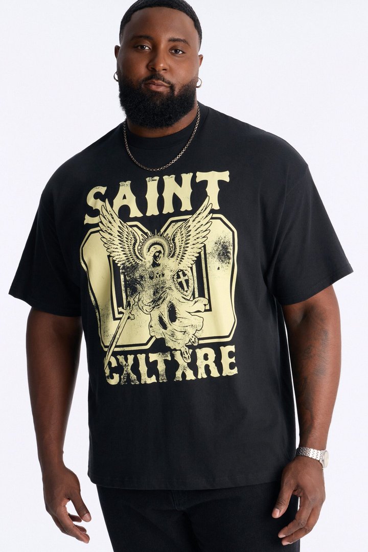 Saint Cxltxre 00 Oversized Short Sleeve Tee - Black