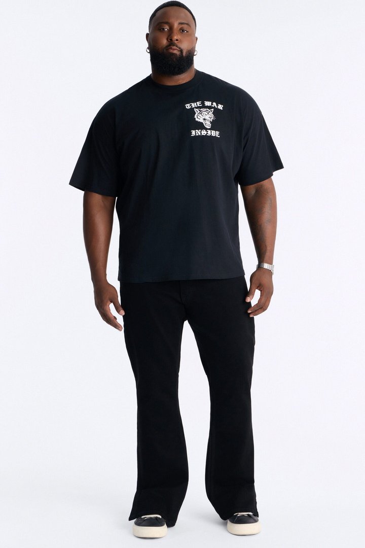 The War Inside Boxy Short Sleeve Tee - Black