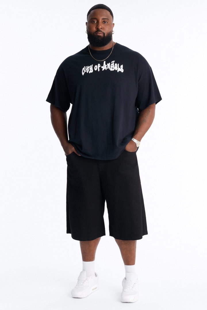 Cornell Baggy Denim Short - Black