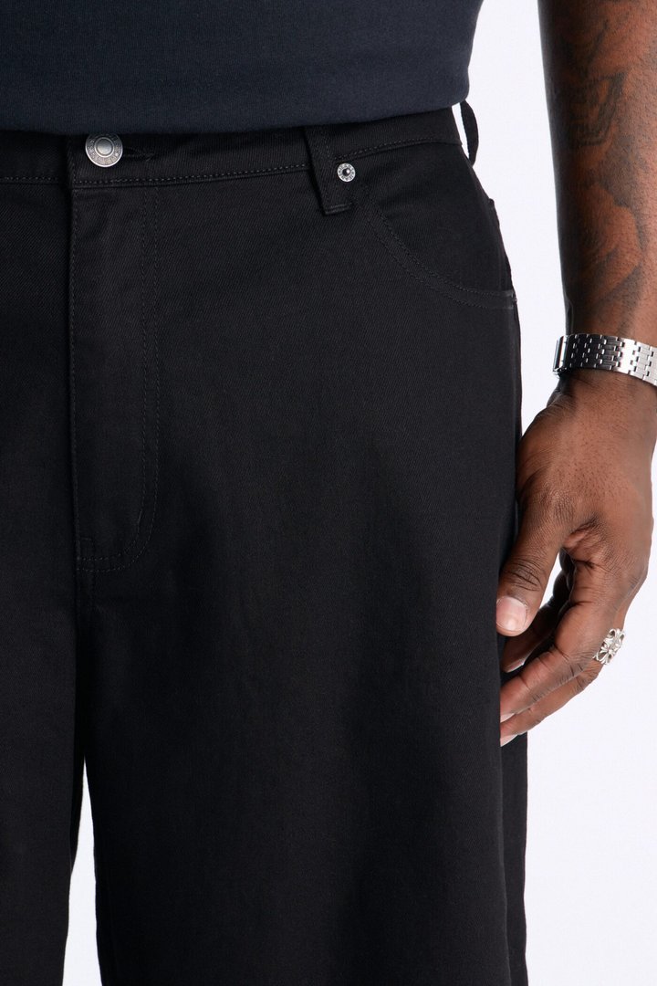 Cornell Baggy Denim Short - Black