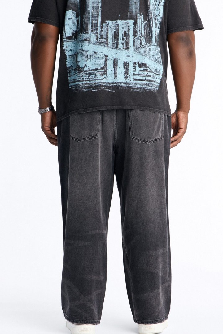 The Collective Baggy Jeans - Black