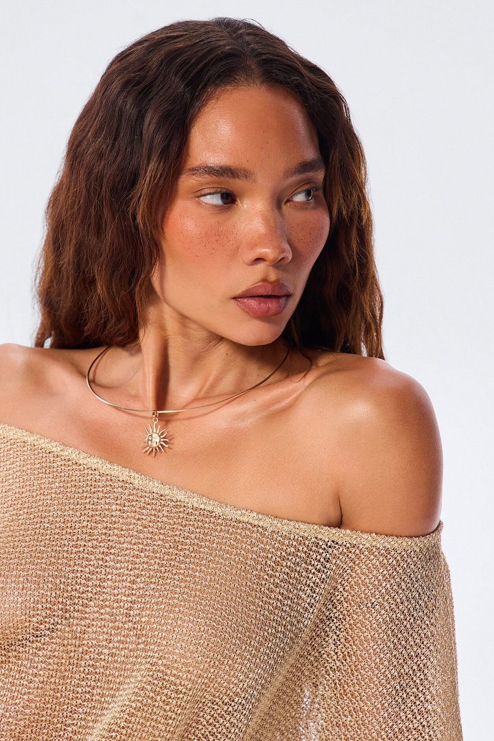 Rising Sun Necklace - Gold
