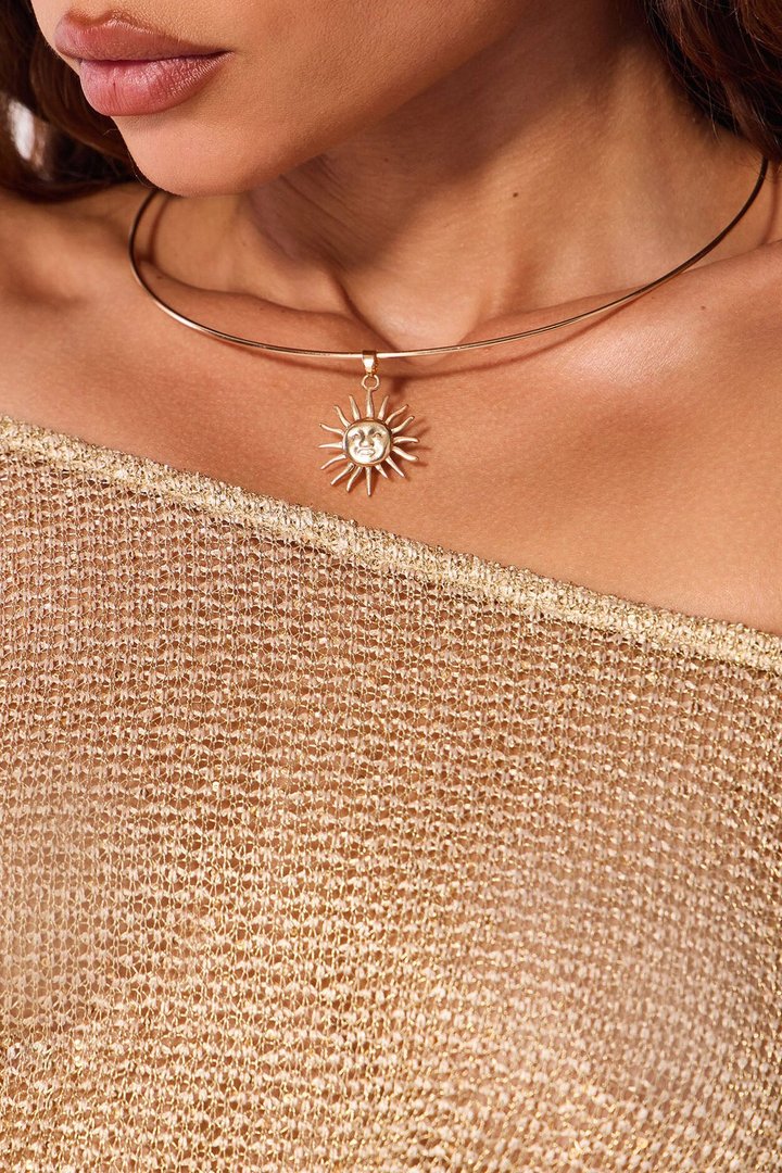 Rising Sun Necklace - Gold