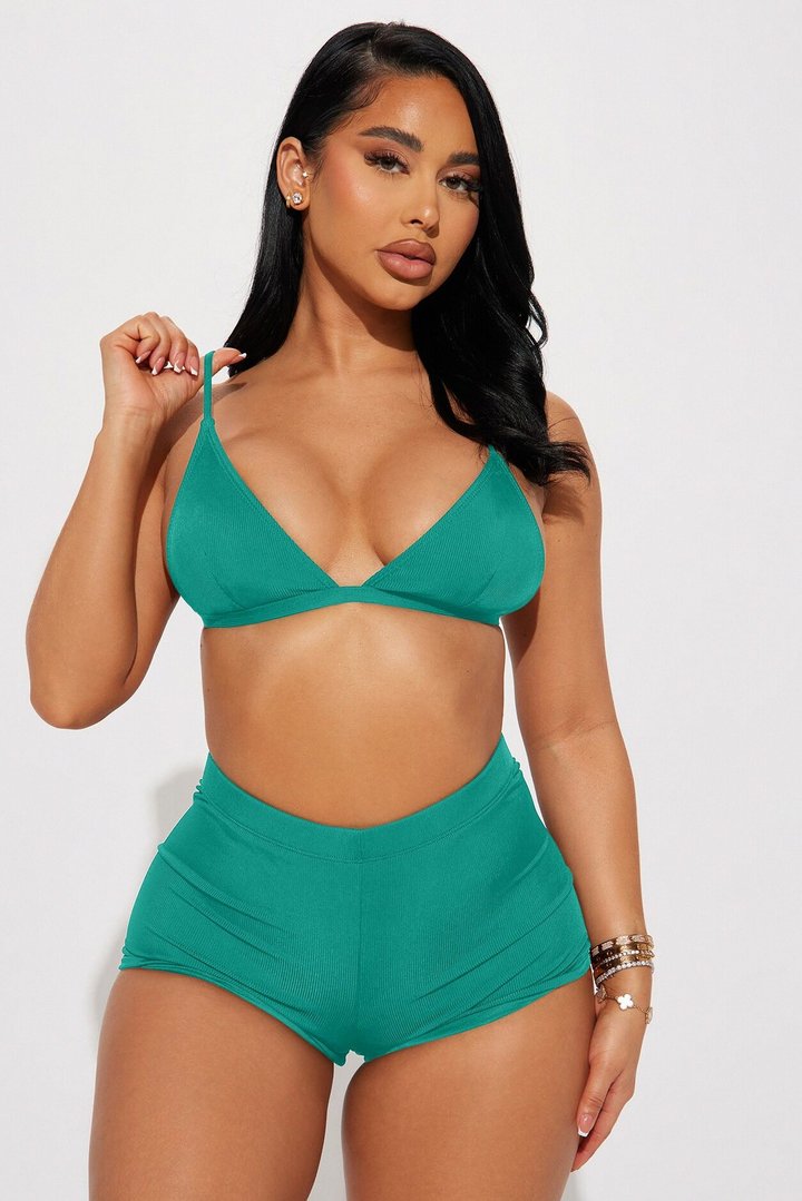 Leilani 2 Piece Short Bikini - Jade