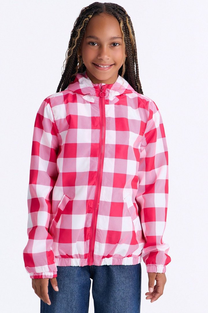 Mini Don't Rain On My Parade Windbreaker Jacket - Red/combo