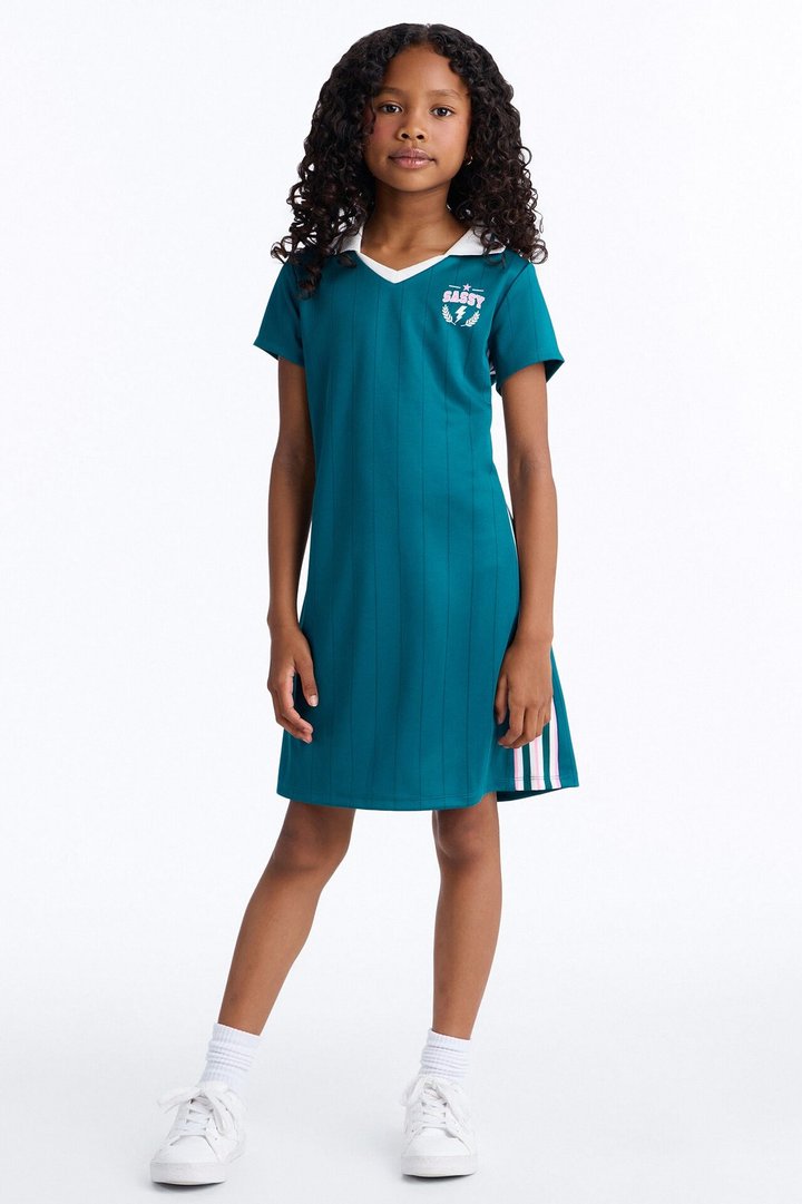 Mini Star Player Active Dress - Hunter Green