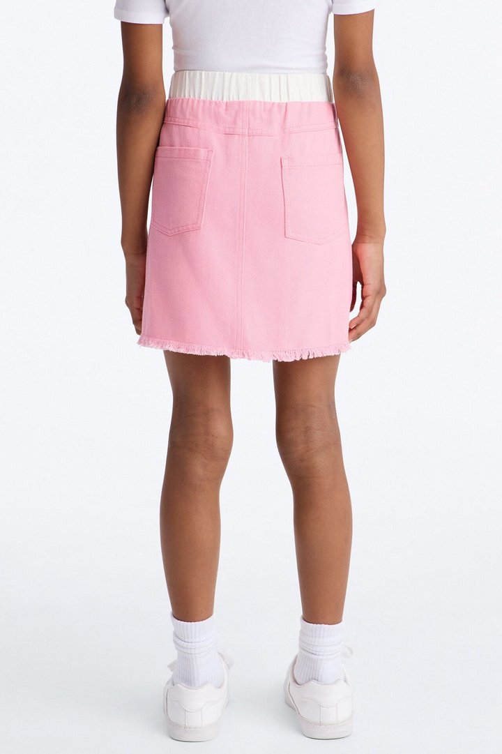 Mini Fabulous Forever Denim Skirt - Pink