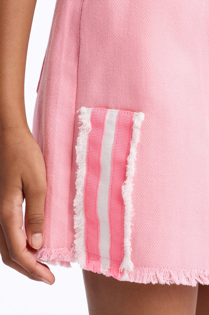 Mini Fabulous Forever Denim Skirt - Pink