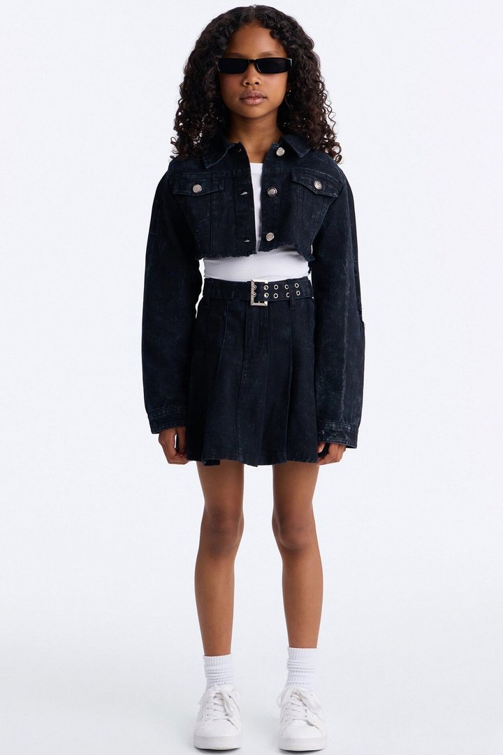 Mini Just Can't Stop Denim Jacket - Black Wash