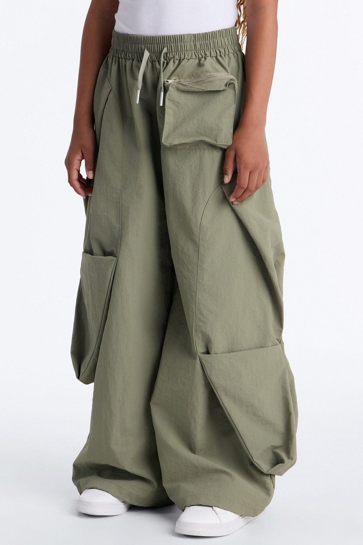 Mini Mind Your Own Business Parachute Jogger - Sage