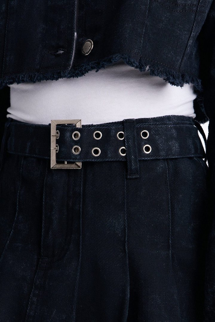 Mini Just Can't Stop Denim Skirt - Black Wash