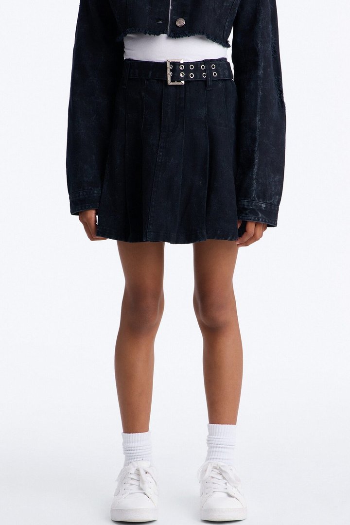 Mini Just Can't Stop Denim Skirt - Black Wash