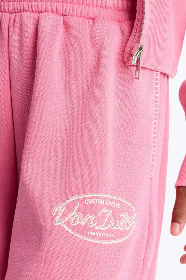 Mini Von Dutch Washed Faded Love Pants - Pink