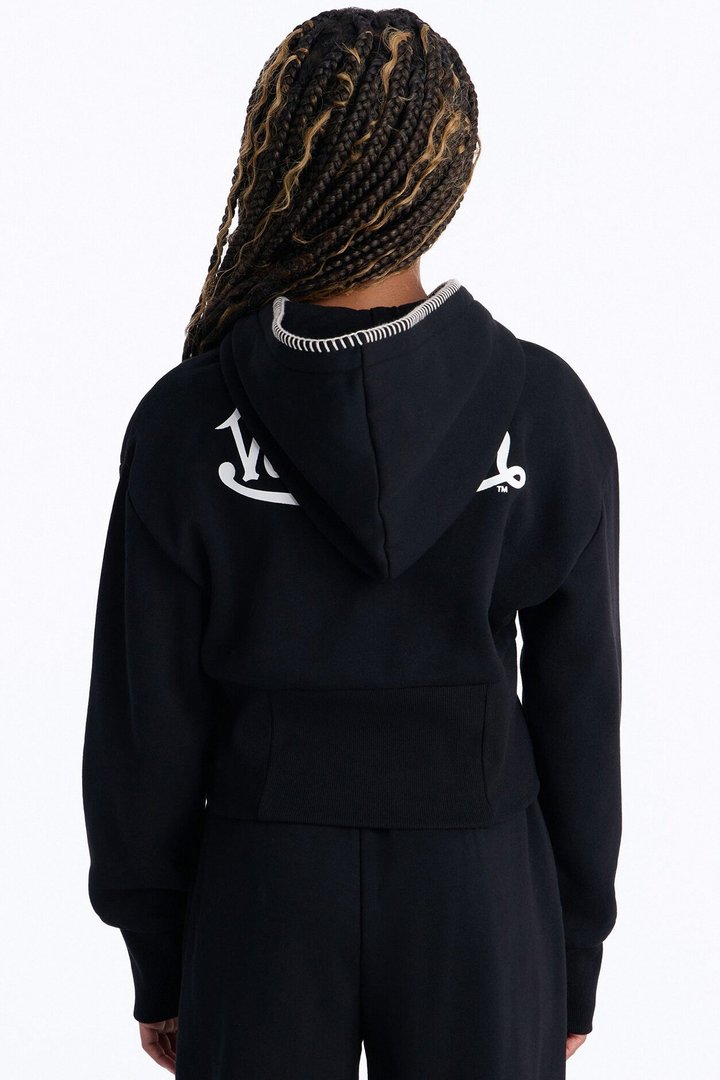 Mini Von Dutch After Hours Sweatshirt Zip Up - Black