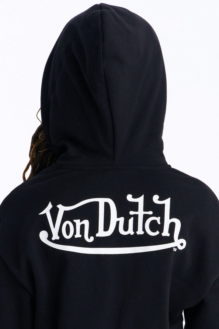 Mini Von Dutch After Hours Sweatshirt Zip Up - Black