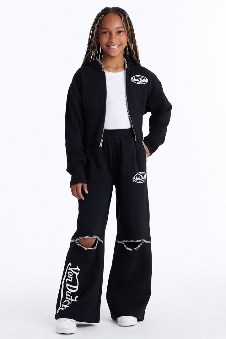 Mini Von Dutch After Hours Fleece Pants - Black