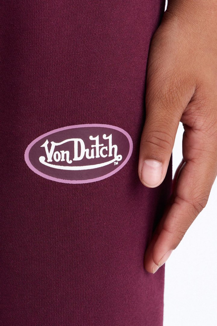 Mini Von Dutch Night Drive Flare Pants - Burgundy