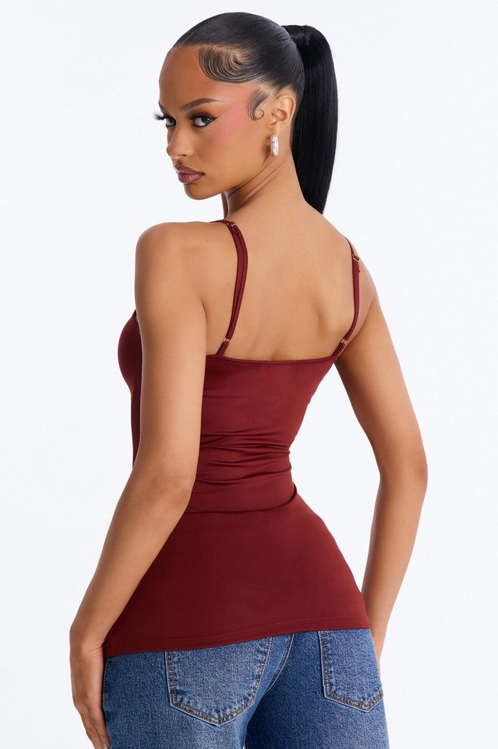 Carrie Everyday Cami Top - DarkRed