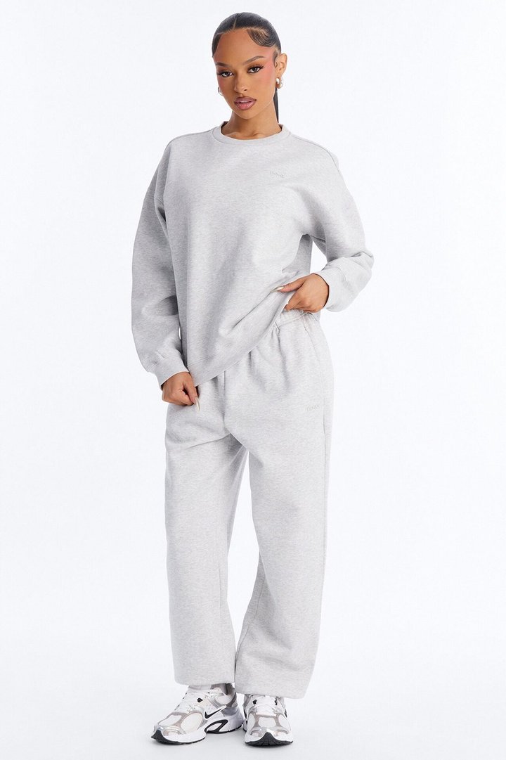 Libby Fleece Jogger Sweatpant - Heather Grey