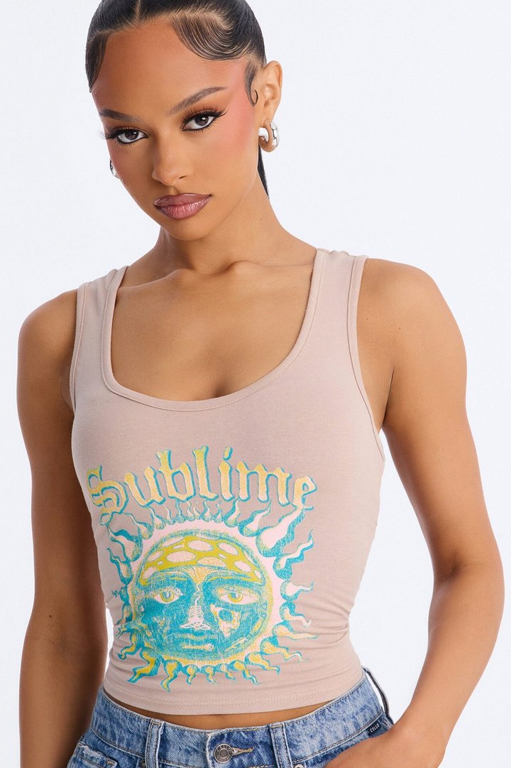 Sublime Logo Tank - Sand