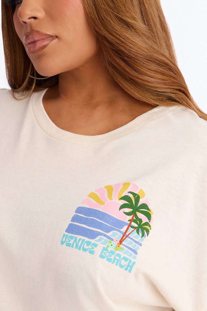 Venice Beach Summer Forever T-Shirt - Off White