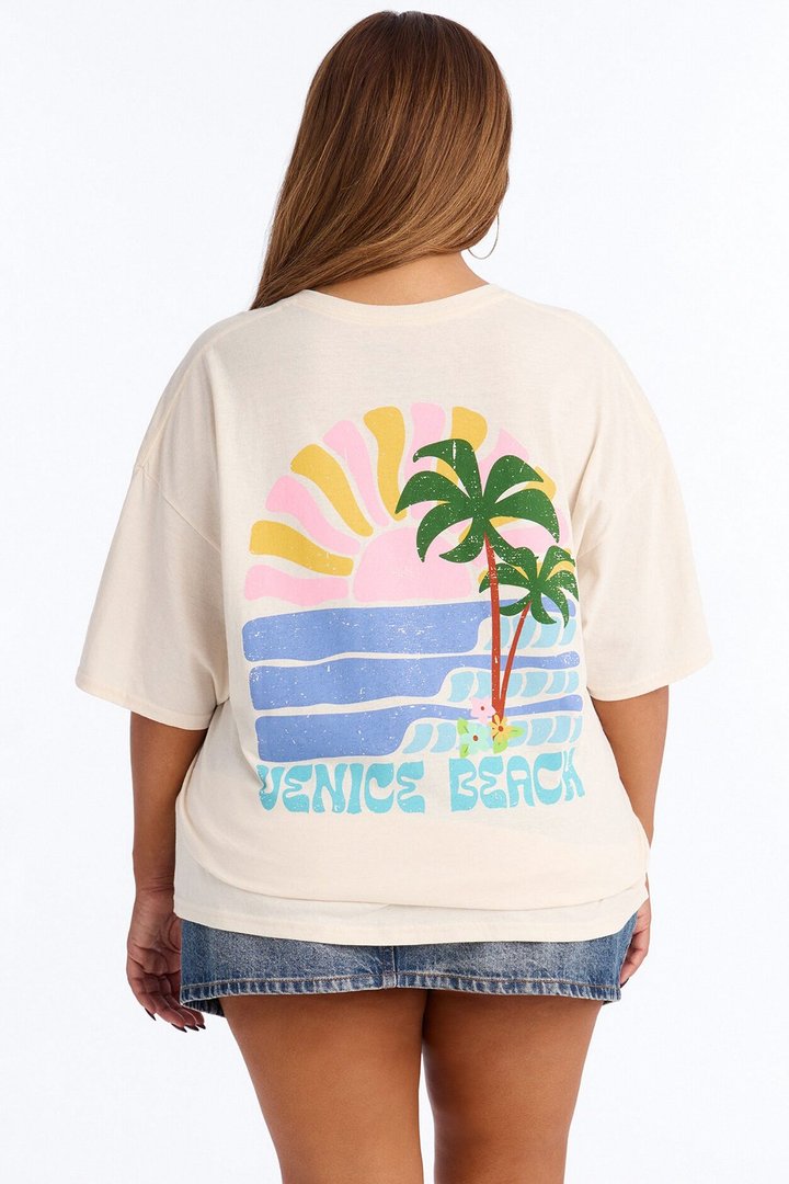 Venice Beach Summer Forever T-Shirt - Off White