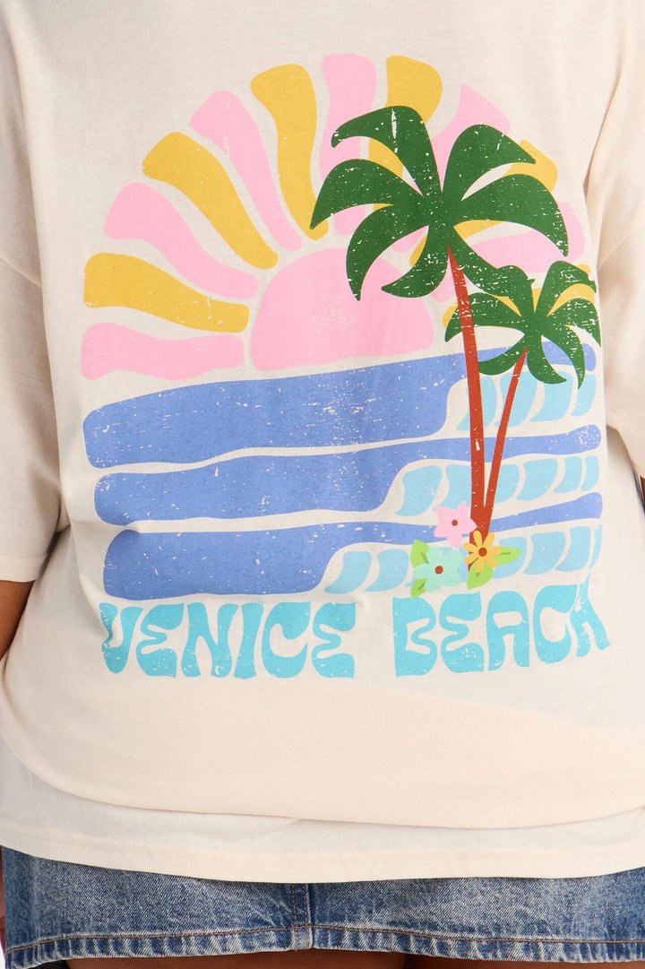 Venice Beach Summer Forever T-Shirt - Off White