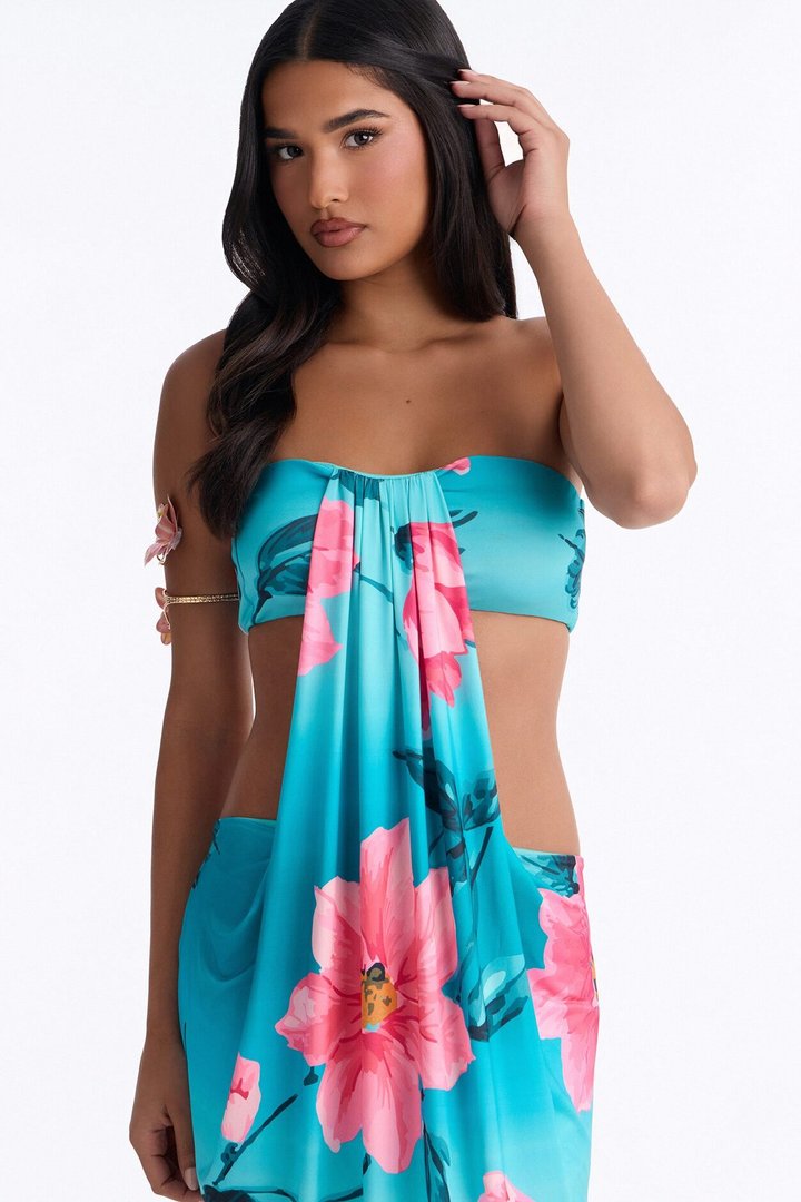 Always Standing Out Maxi Dress - Blue/combo