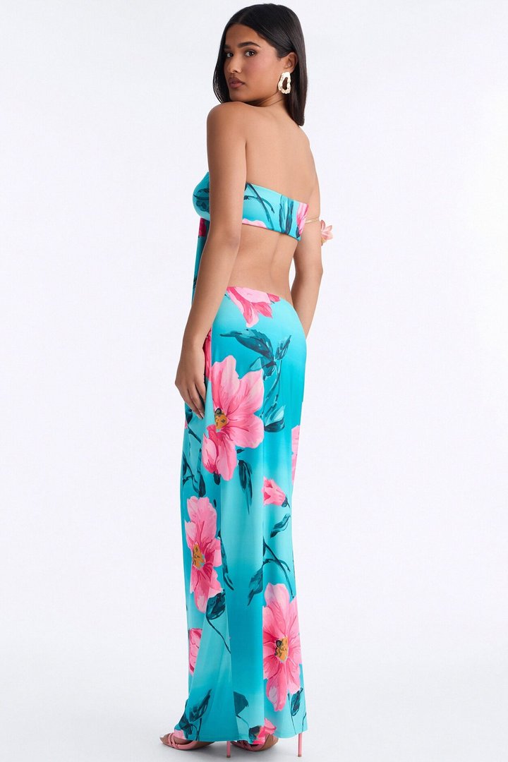 Always Standing Out Maxi Dress - Blue/combo