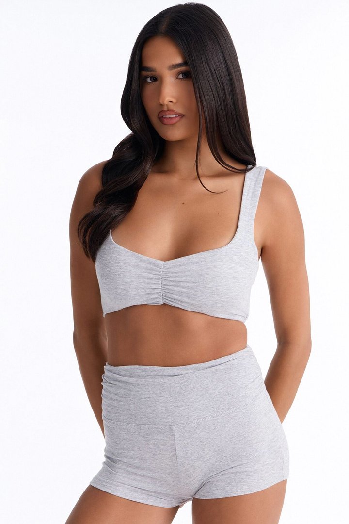 Let's Go Short Set - Heather Grey