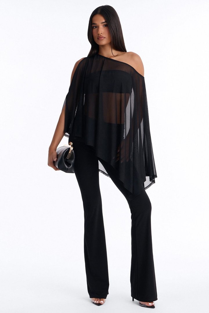 Main Character 3 Piece Mesh Pant Set - Black