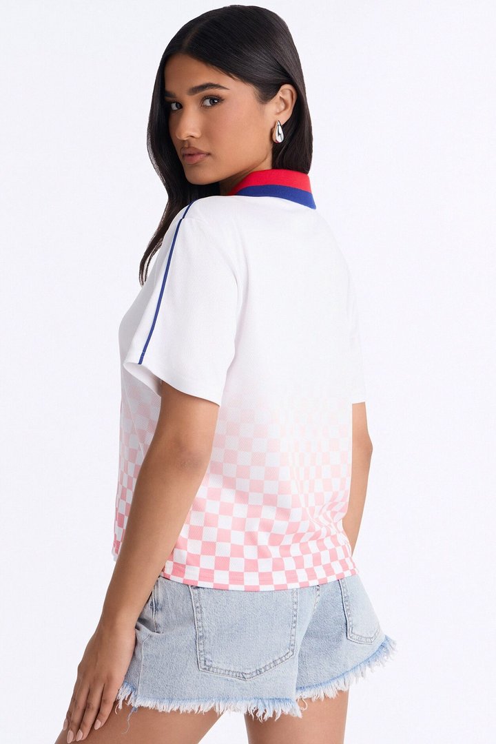 Umbro Checkered Soccer Jersey - White