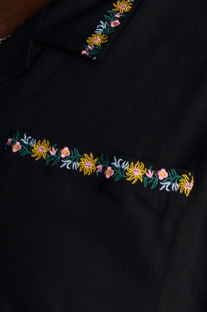 A Life In Balance Button Up Shirt - Black
