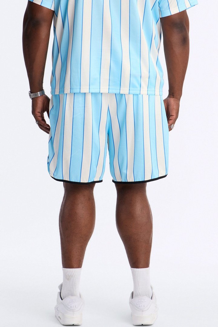 Relaxed Saints League Soccer Short - Blue/combo