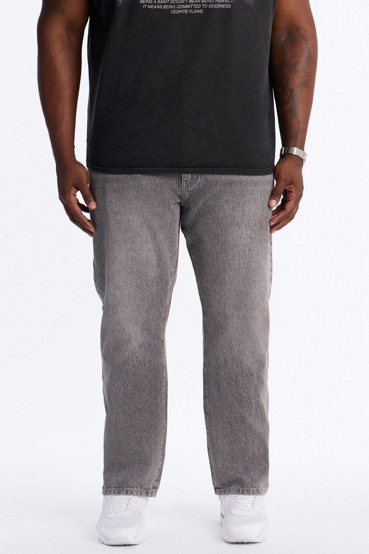 The Staple Straight Jean - Grey