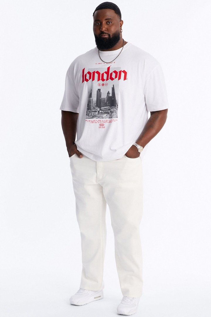 The Staple Straight Jean - White