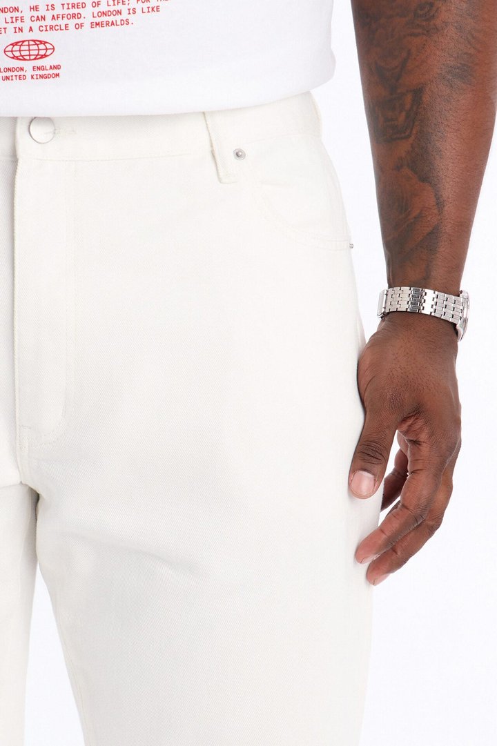 The Staple Straight Jean - White
