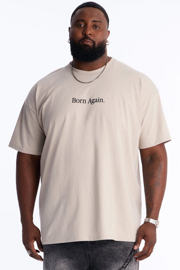 Born Again Period Short Sleeve Tee - Light Grey