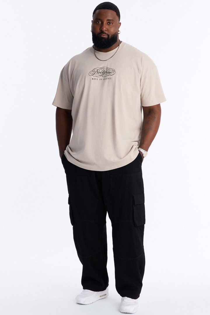 Nocturne In Silence Short Sleeve Tee - Light Grey
